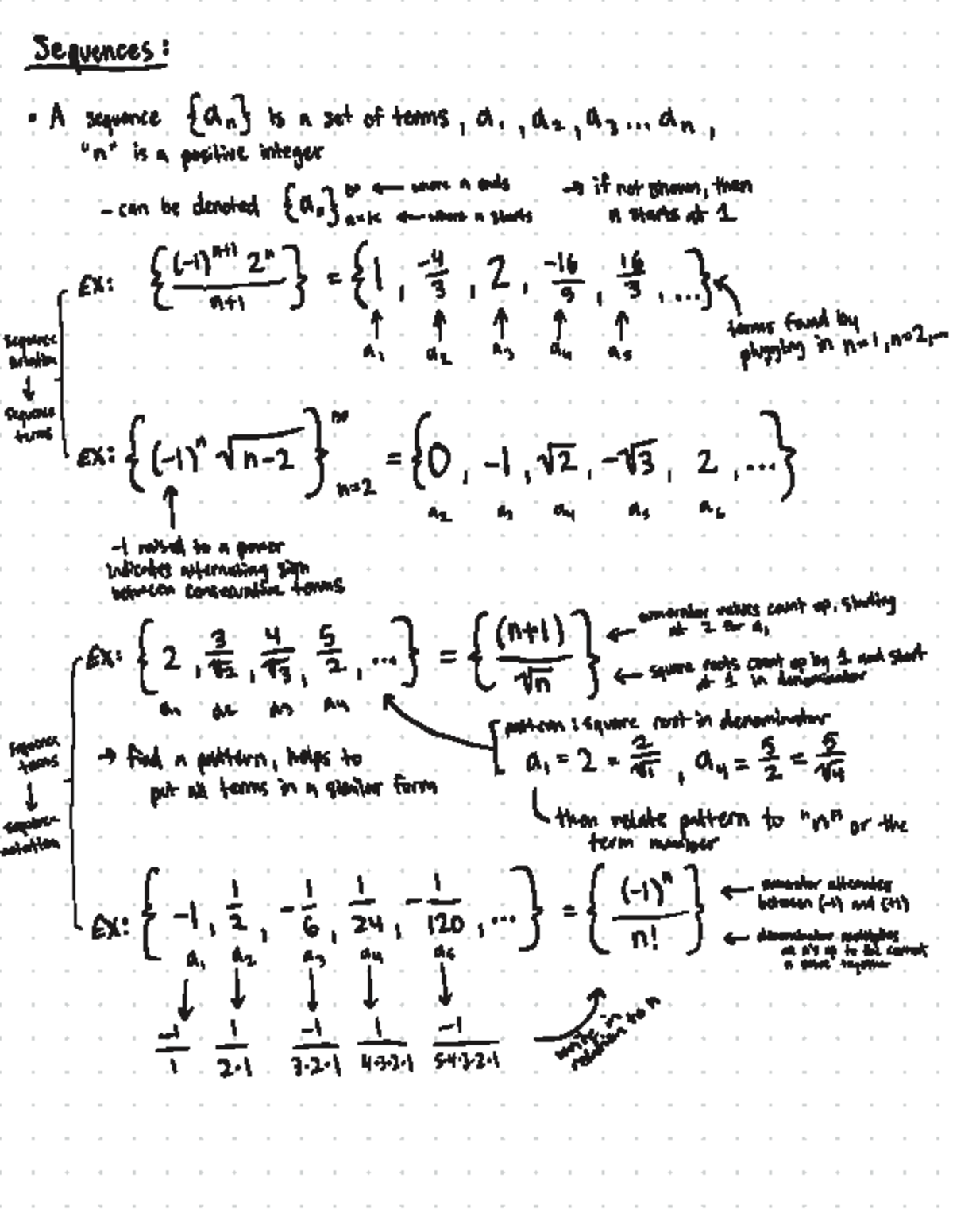 Convergence and Divergence of Sequences (MATH 101) - Studocu