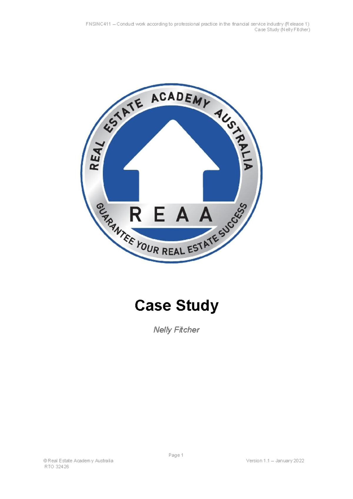 Fnsinc 411 - Case Study (Nelly Fitcher) v1 - Case Study (Nelly Fitcher ...