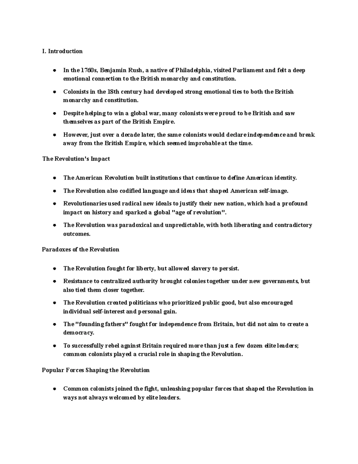 US Hist 101 - Unit 3: Lesson 4 - Impact of the American Revolution ...
