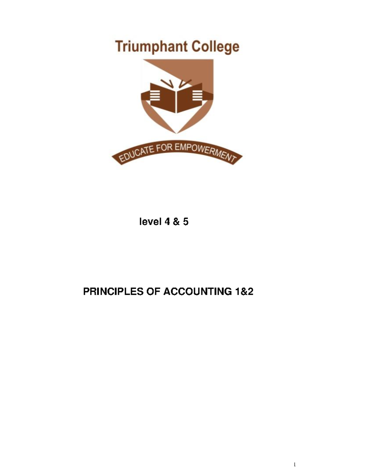 Accounting Principles and Practices: A Comprehensive Overview (Level 4 ...