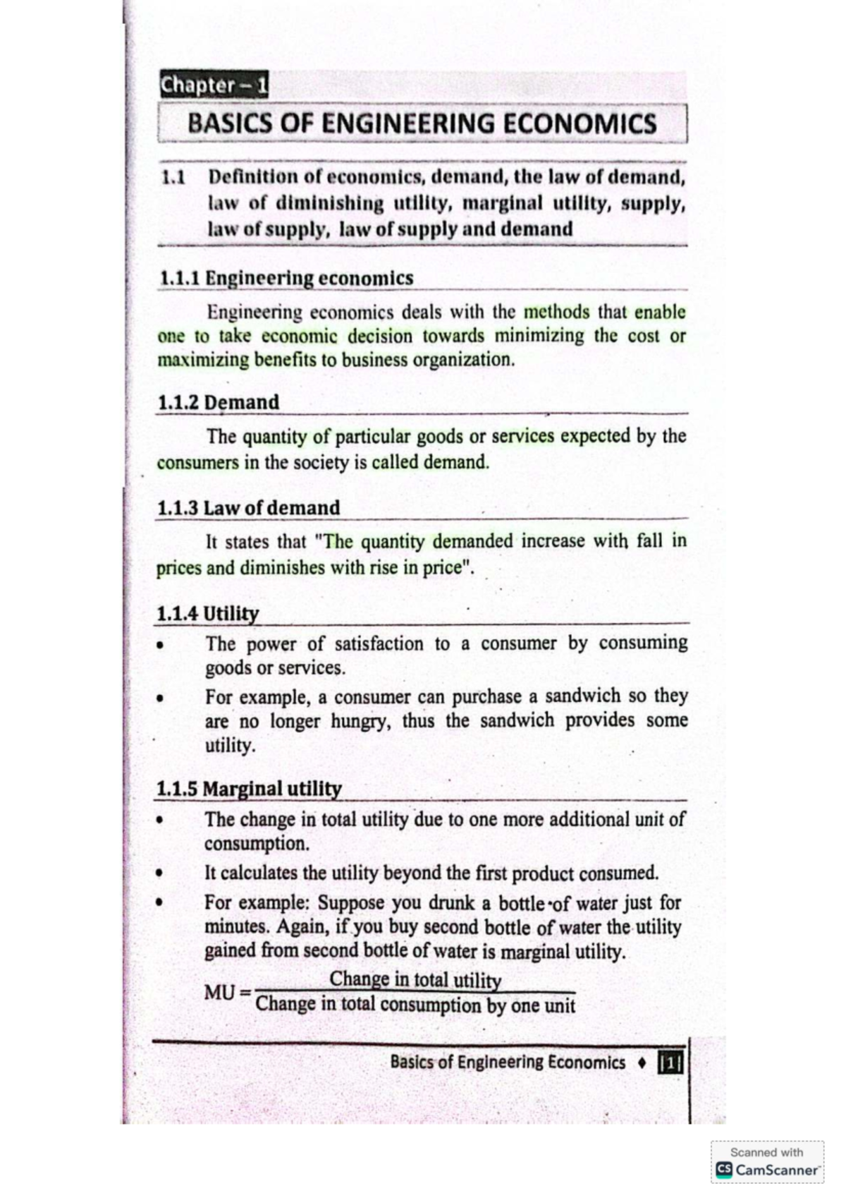 Chapter 1: Basics of Engineering Economics (ENG 101) - Studocu