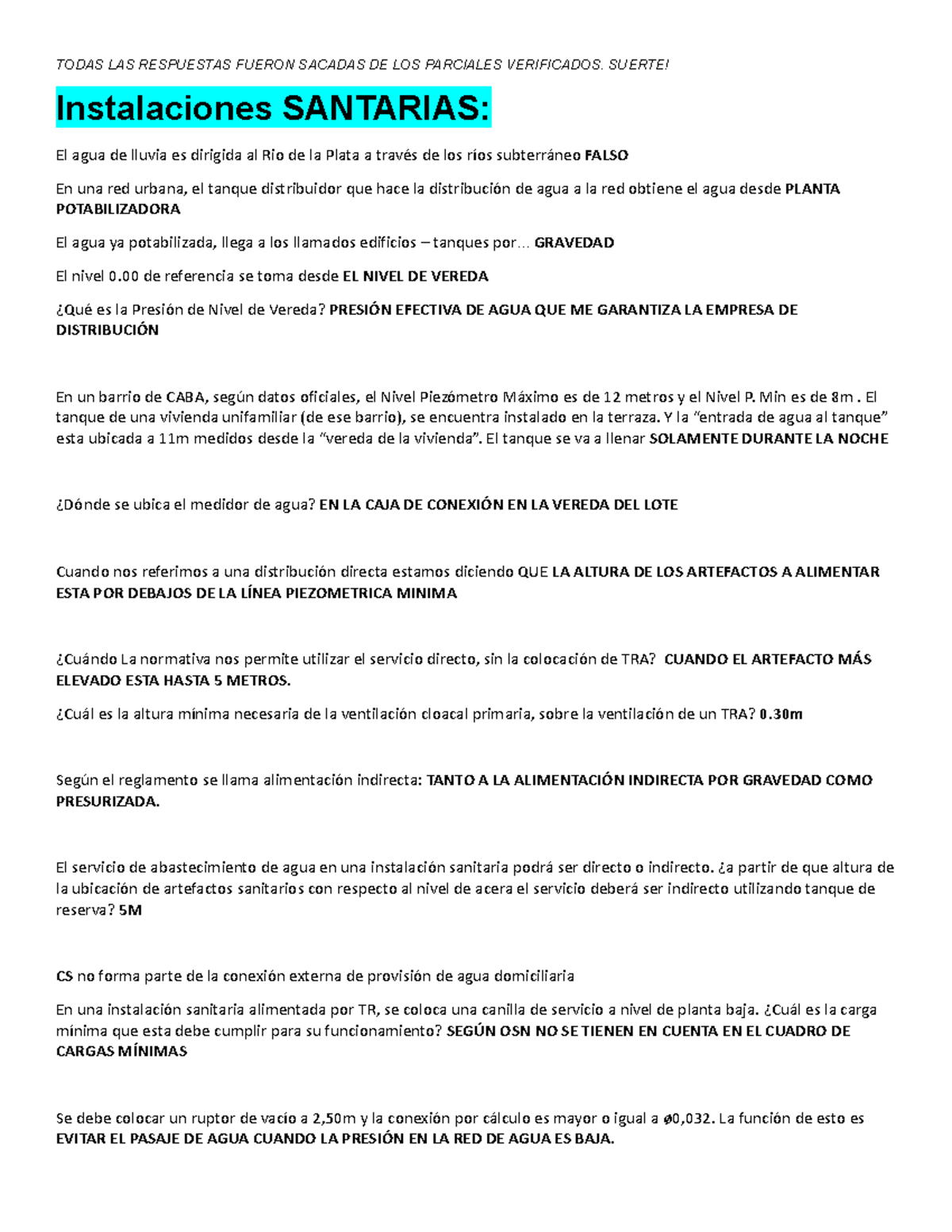 Final Exam Todas las Respuestas Instalaciones 1 por Roscardi - Document Preview