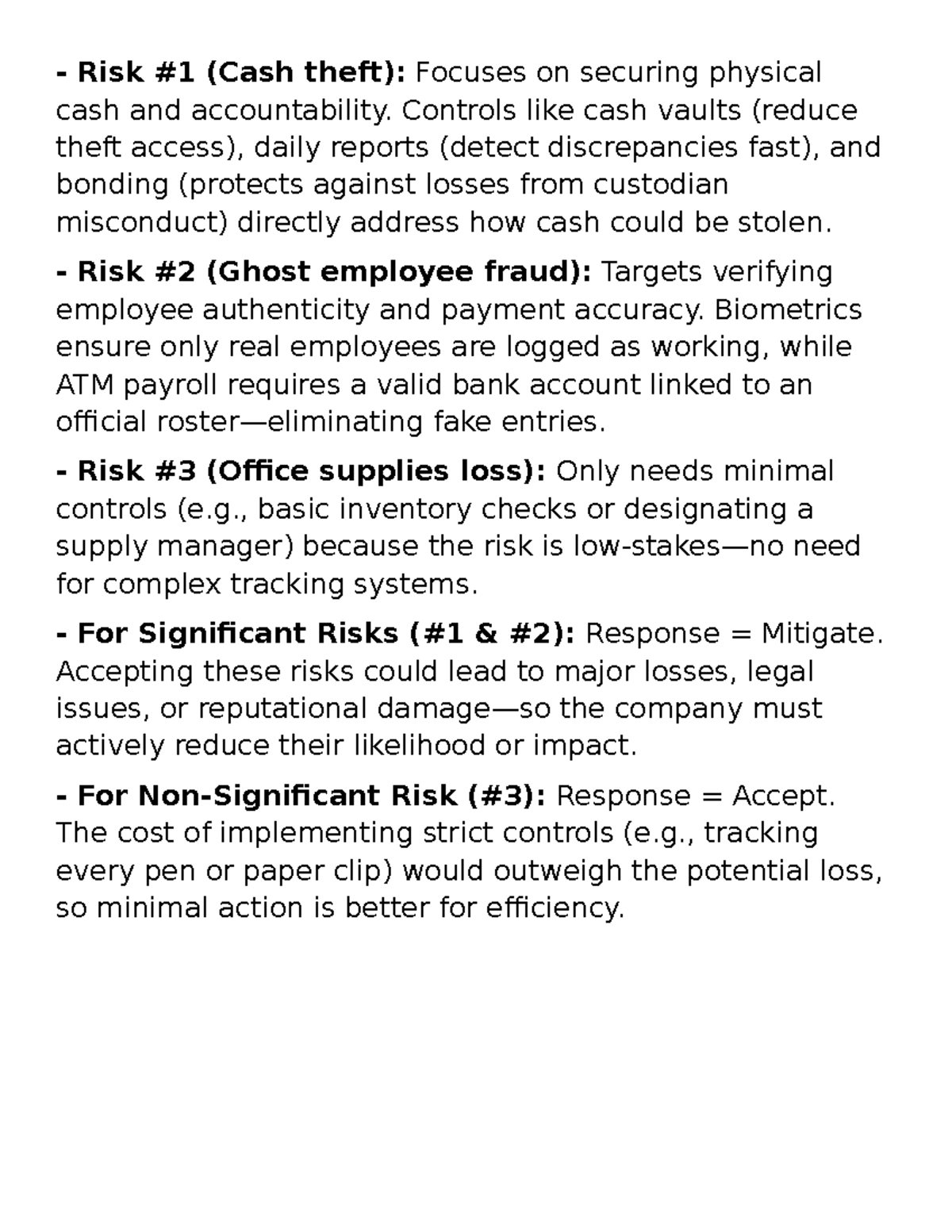 Risk Management Strategies: Cash Theft, Employee Fraud & Supply Loss ...