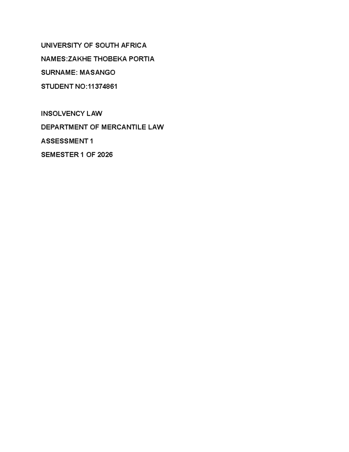 MRL3701 Assessment 1: Voidable and Undue Preferences in Insolvency Law ...