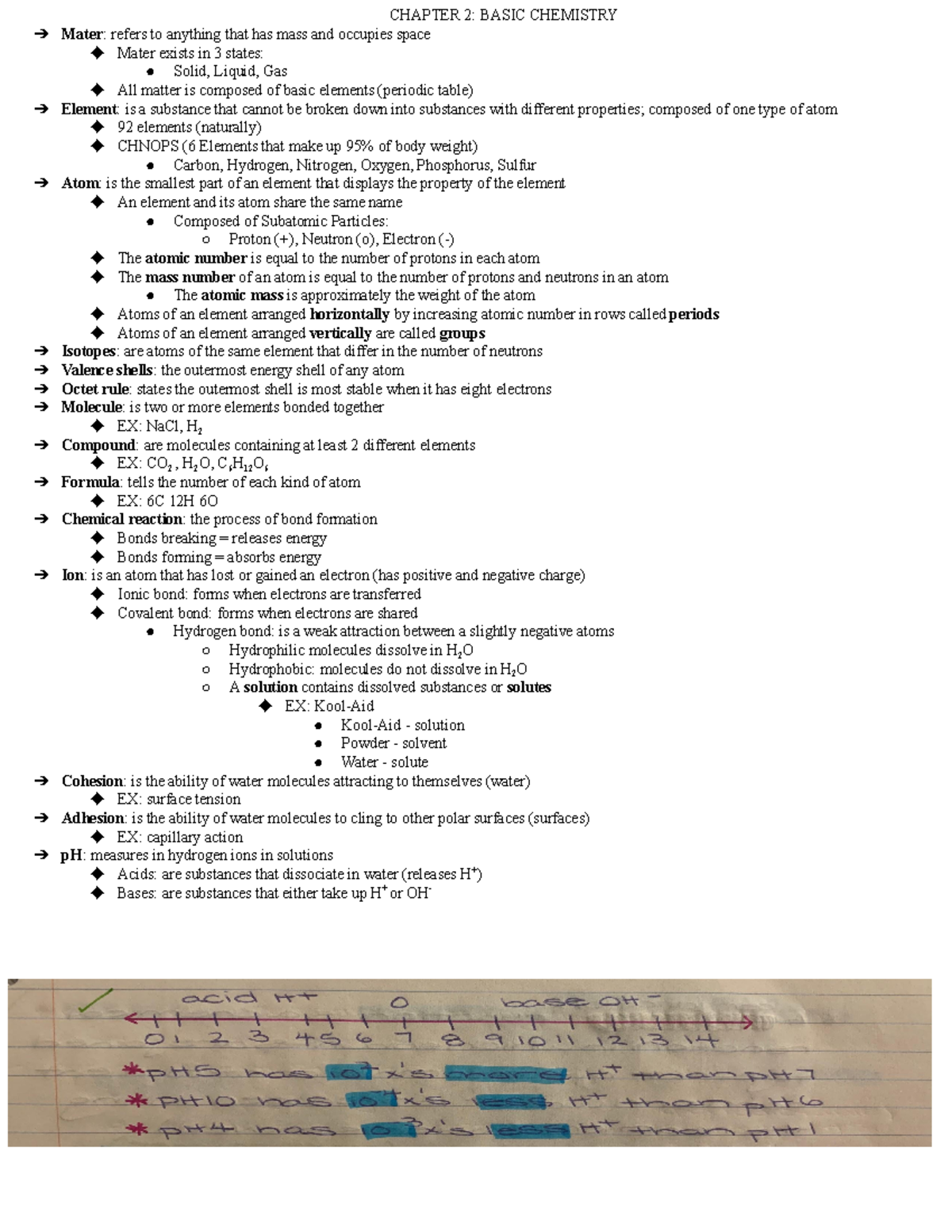 Chapter 2: Fundamental Concepts of Basic Chemistry - Studocu