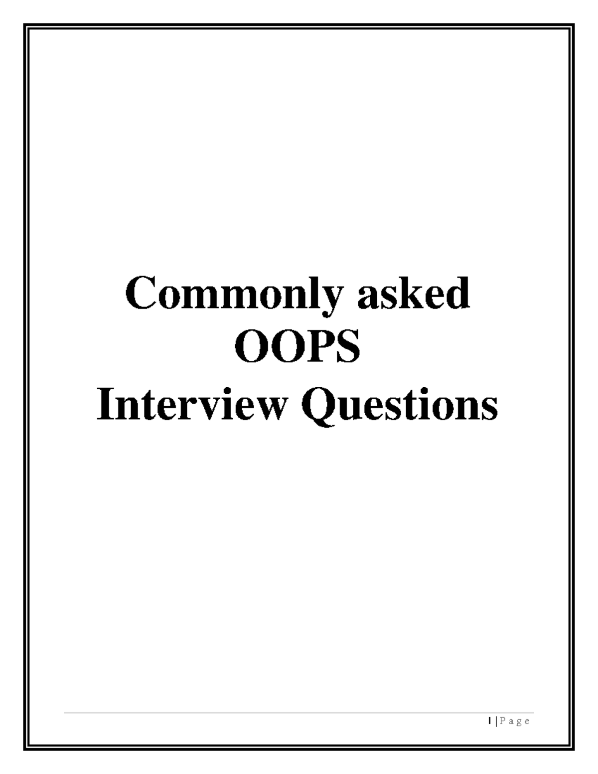 OOPS - Comprehensive Guide to Object Oriented Programming Concepts ...