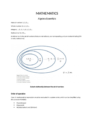 A-level math revision notes - A LEVEL PURE MATHS REVISON NOTES 1 ...
