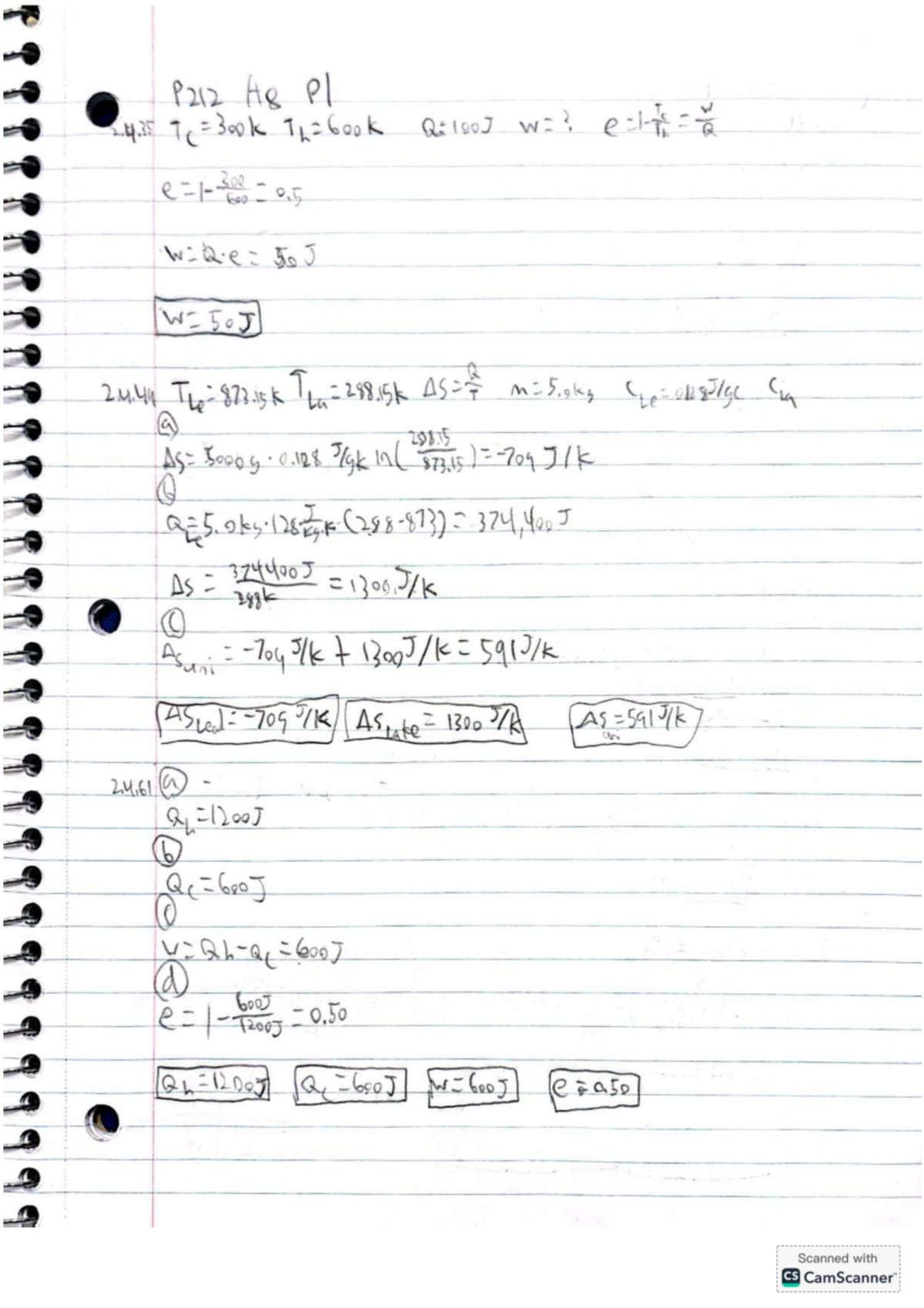 Physics 212 Homework 8 Solutions and Questions - Studocu