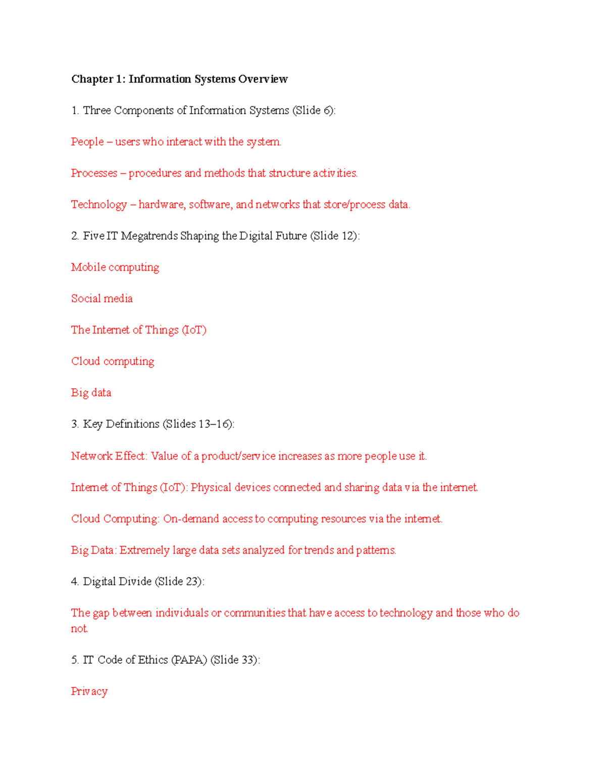 BUS 311 Study Guide: Info Systems & eCommerce Overview - Studocu