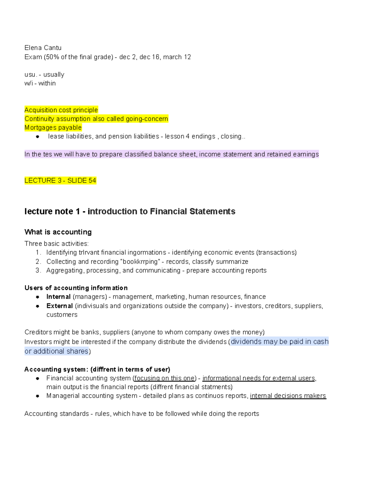 Final Exam Notes for Principles of Management (Course Code: MAN 101 ...