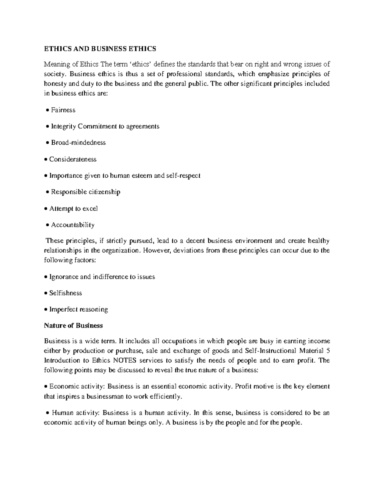 Module 3 and 4 Ethics- Business Ethics- Social Audit - ETHICS AND ...
