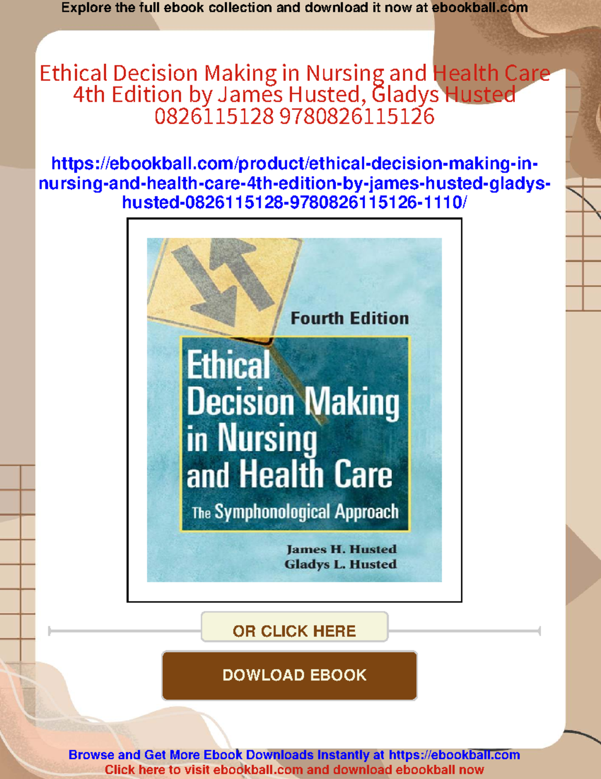 Ethical decision making in nursing and health care (4th edition) - Studocu