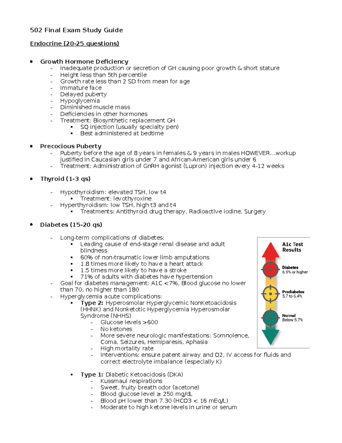 502 Final Exam Study Guide: Key Concepts and Objectives - Studocu