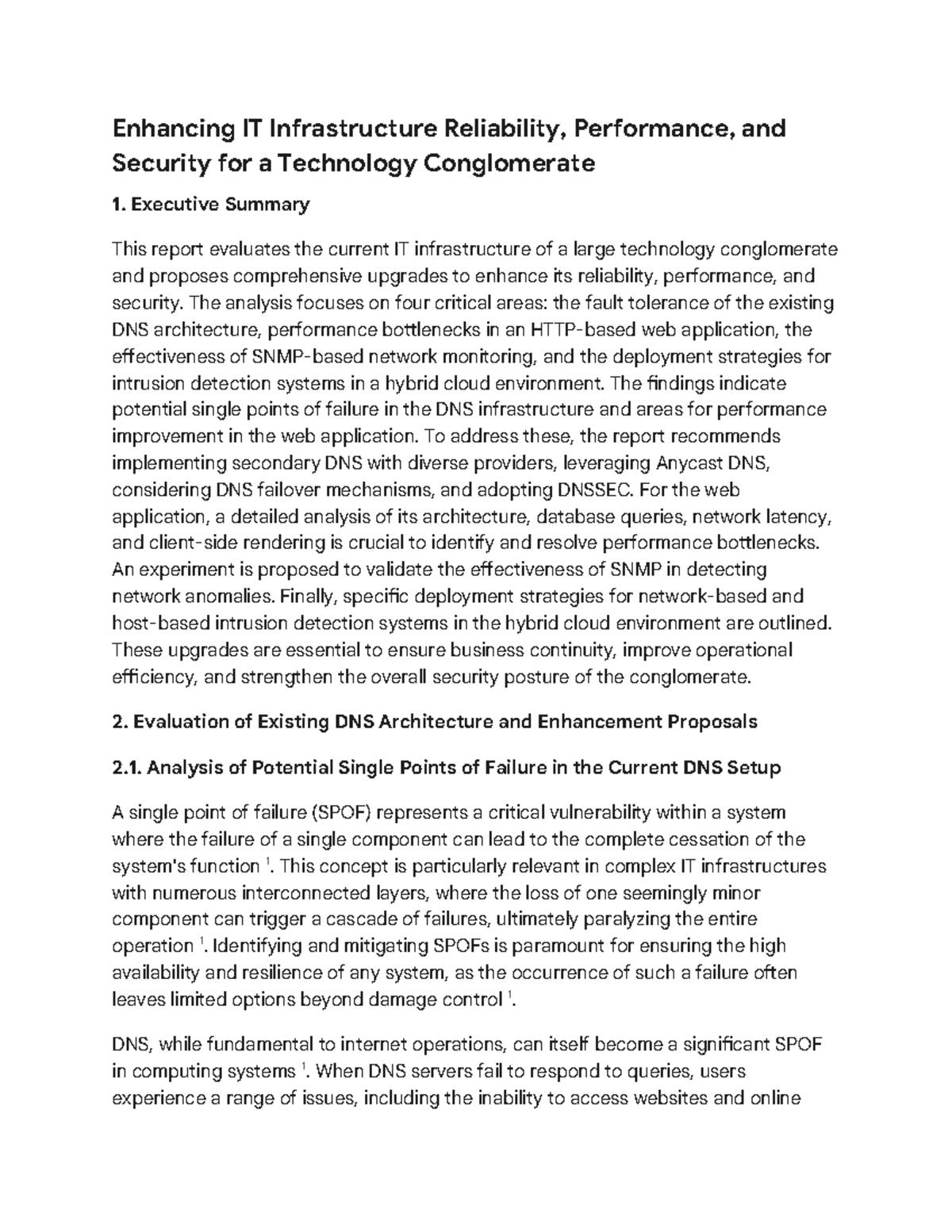 IT Infrastructure Upgrade Analysis - Enhancing IT Infrastructure ...