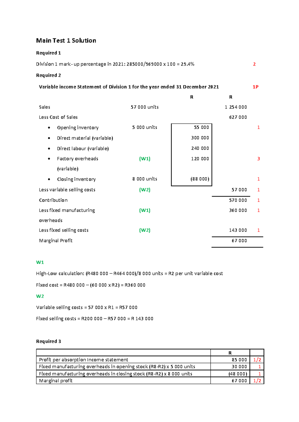 2022 ACC 101 Main Test 1 Solutions and Calculations - Studocu