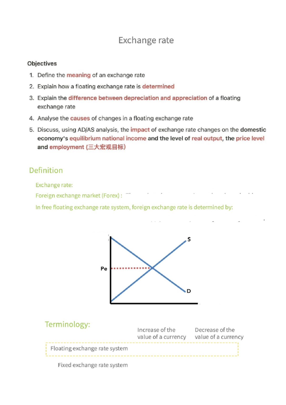 6.5 Exchange Rate Overview: Determinants & Impacts on Economy - Studocu