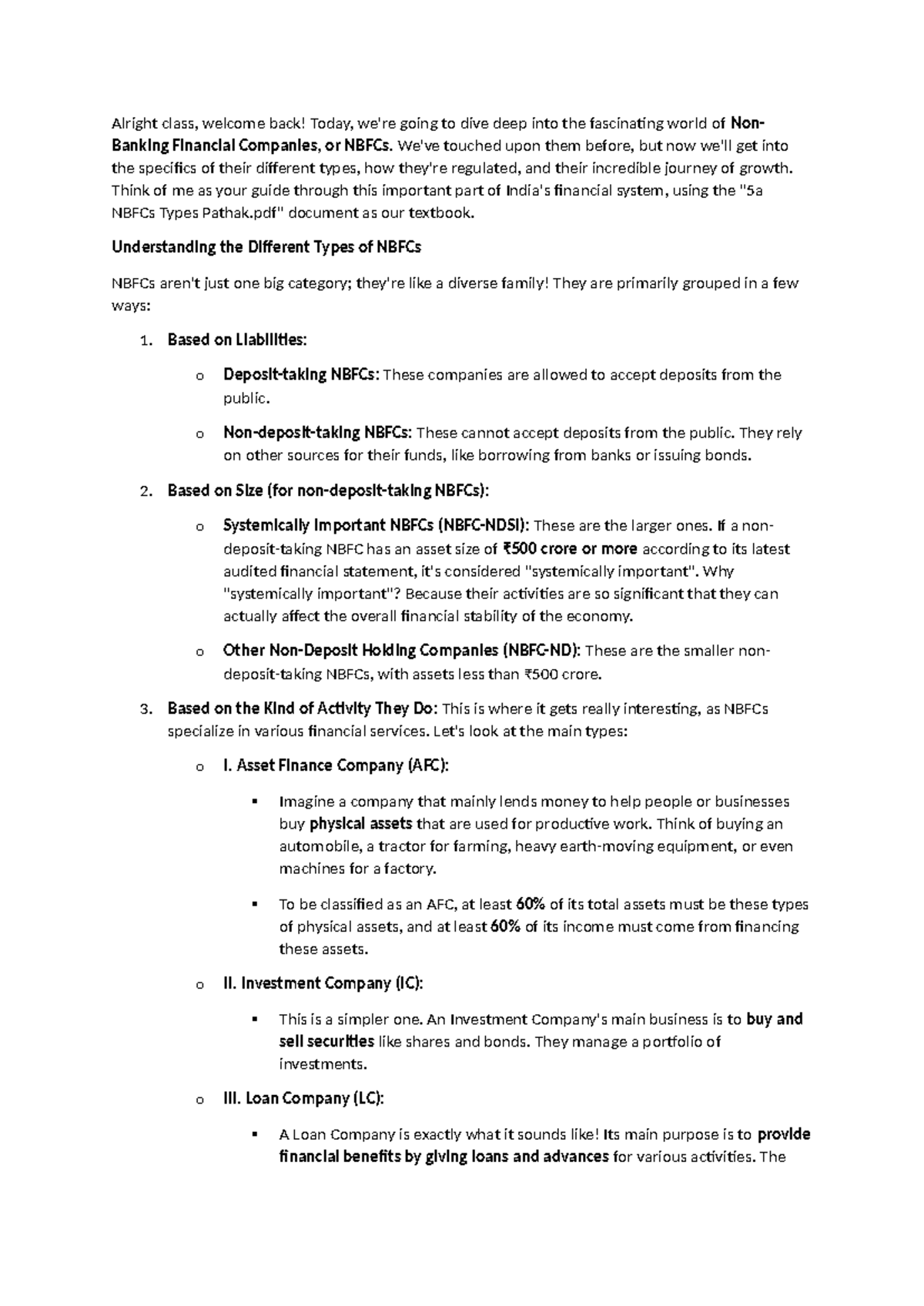 Understanding the Types and Growth of NBFCs: A Comprehensive Guide ...