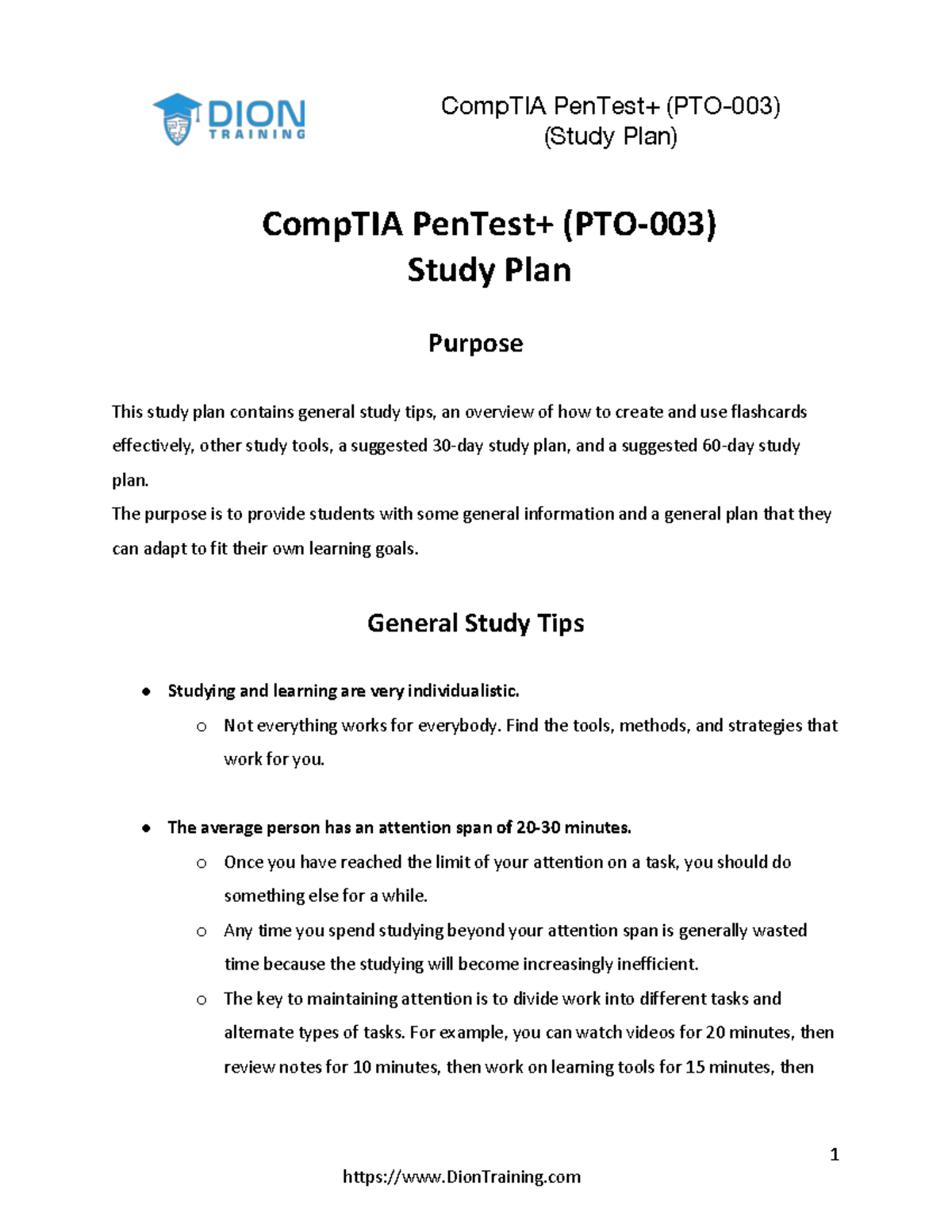 CompTIA+ PenTest+ (PTO-003) Study Plan and Tips for Success - Studocu
