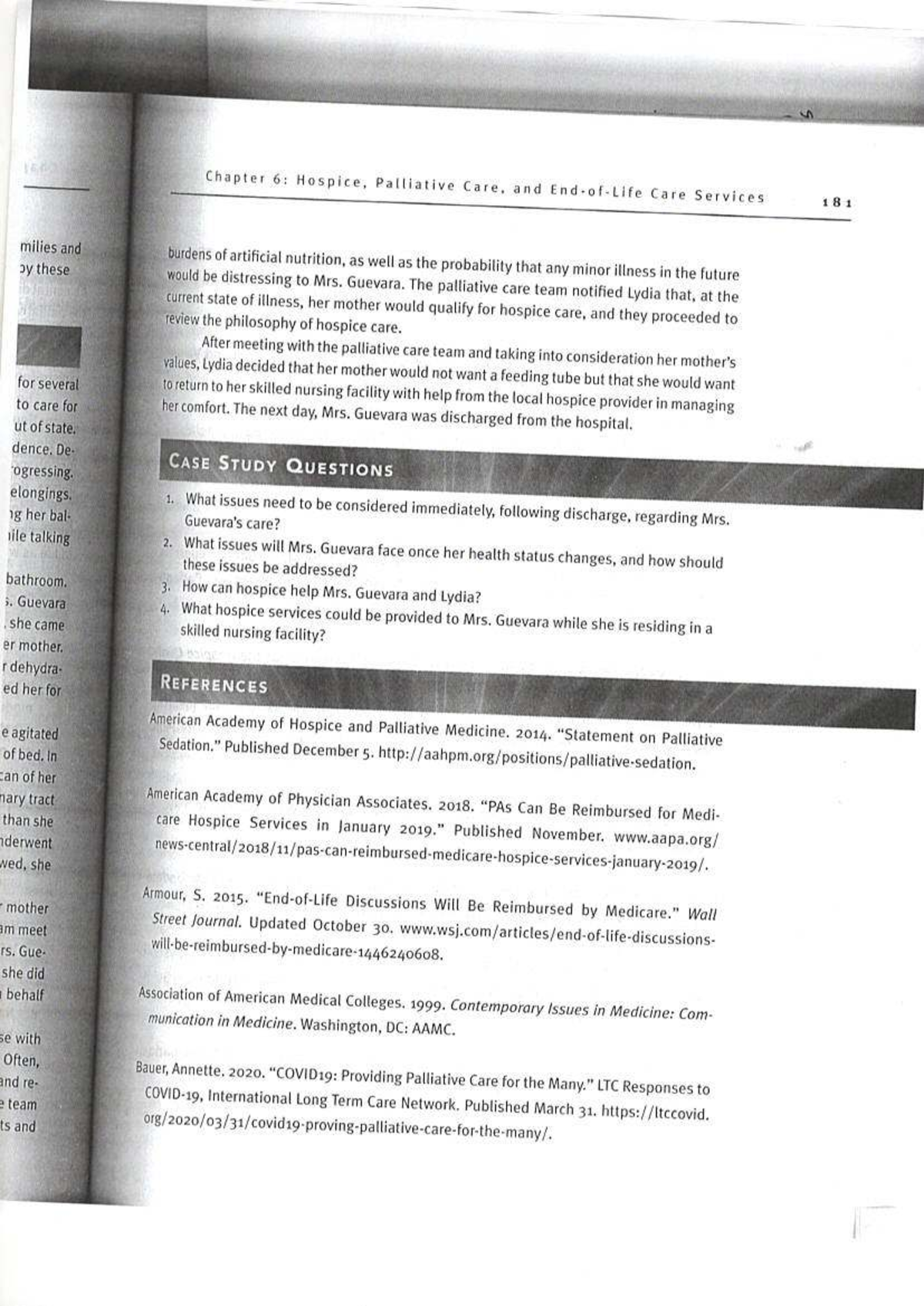 Case Study: Hospice and Palliative Care for Mrs. Guevara - Studocu