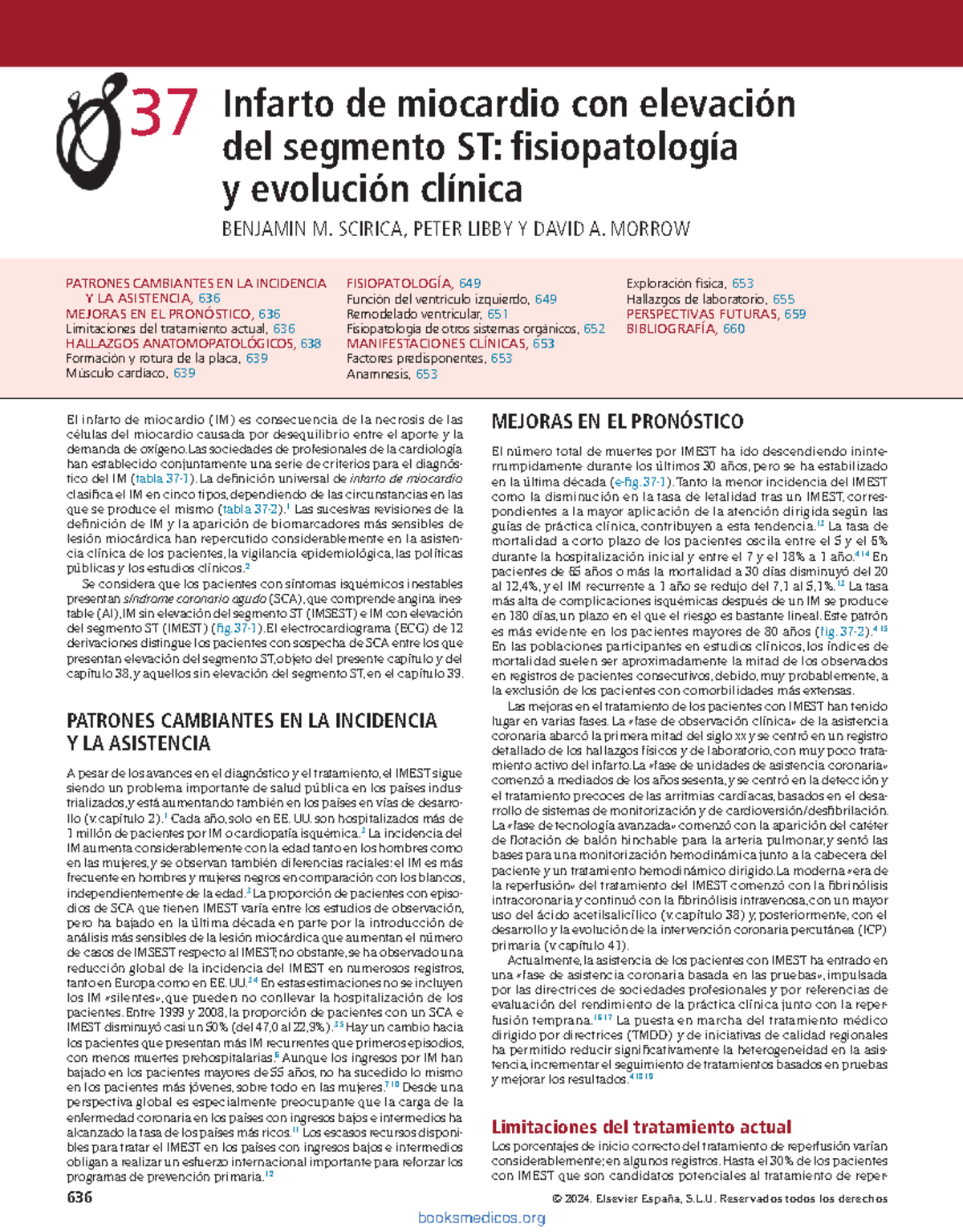 Infarto de Miocardio con Elevación del ST: Fisiopatología y Evolución ...