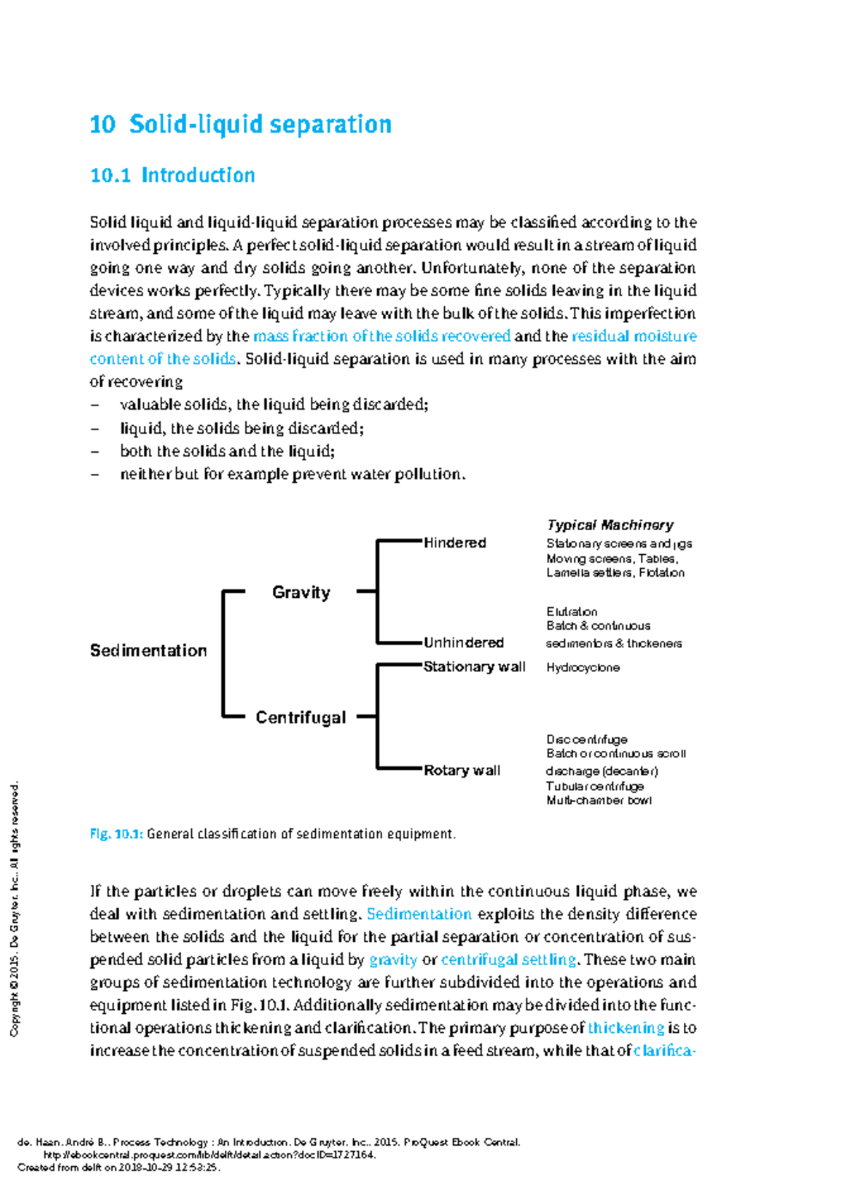 Chapter 10: Solid-Liquid Separation Techniques and Equipment - Studeersnel