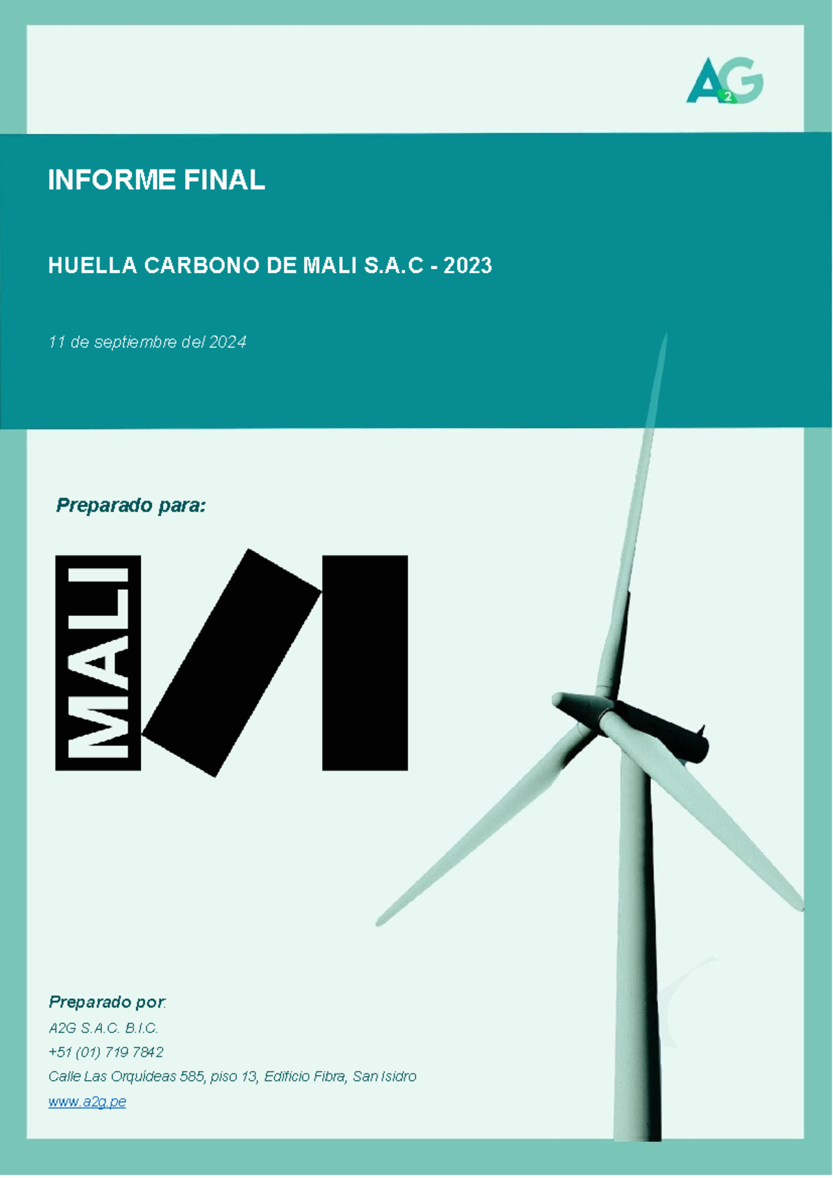 Informe Final - Huella de Carbono 2023 MALI - INFORME FINAL HUELLA ...