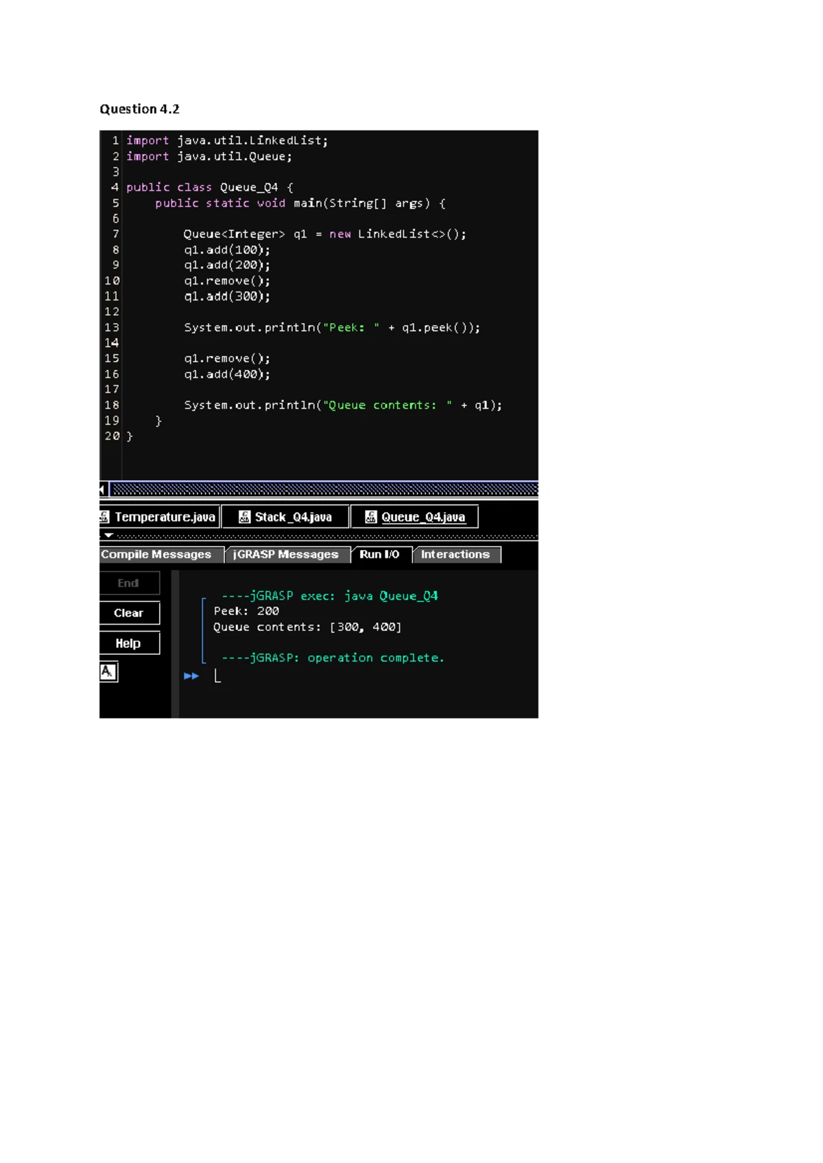 Programming A: Stack Question 4 - Java Code Implementation - Studocu