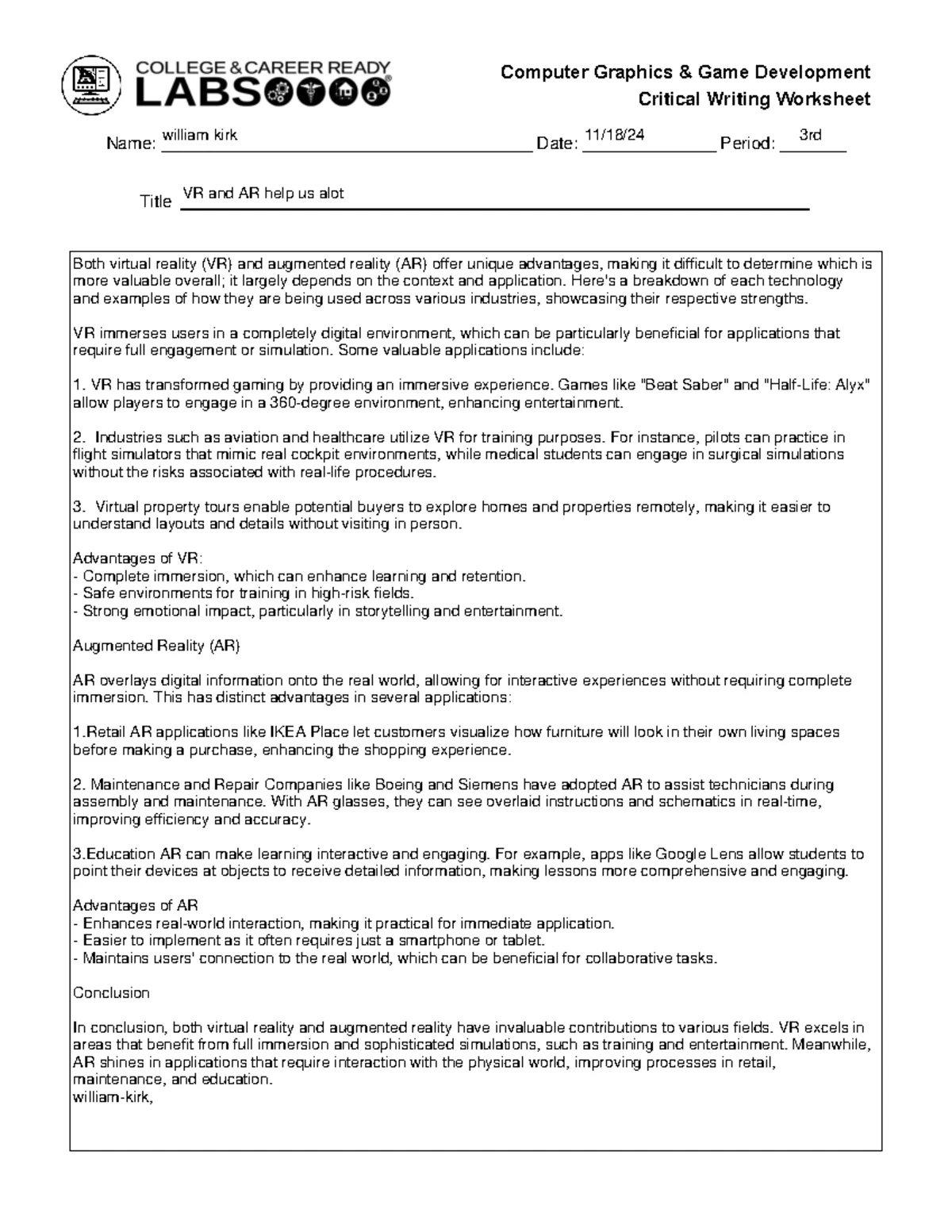 Biomedical engineering terminology worksheet for Tlnlewco 1bge - Studocu