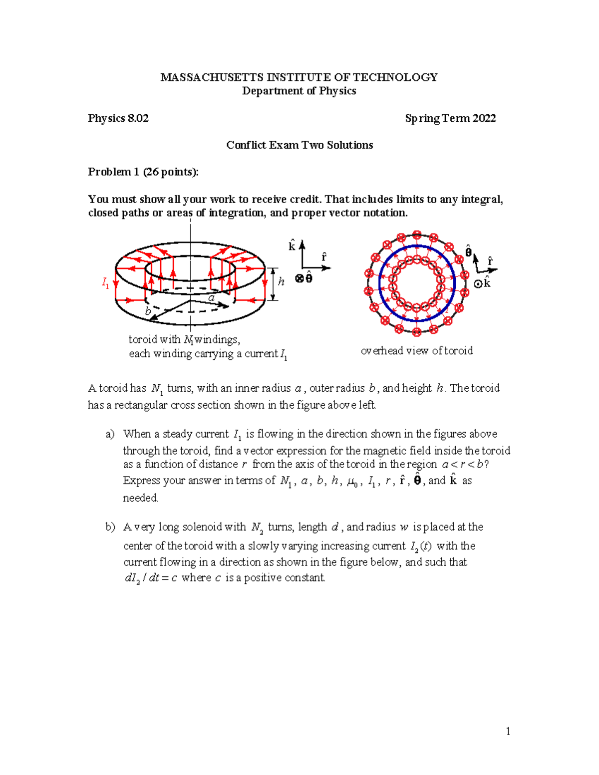 8.02 Pset - Problem Set Notes on Electricity and Magnetism - Studocu