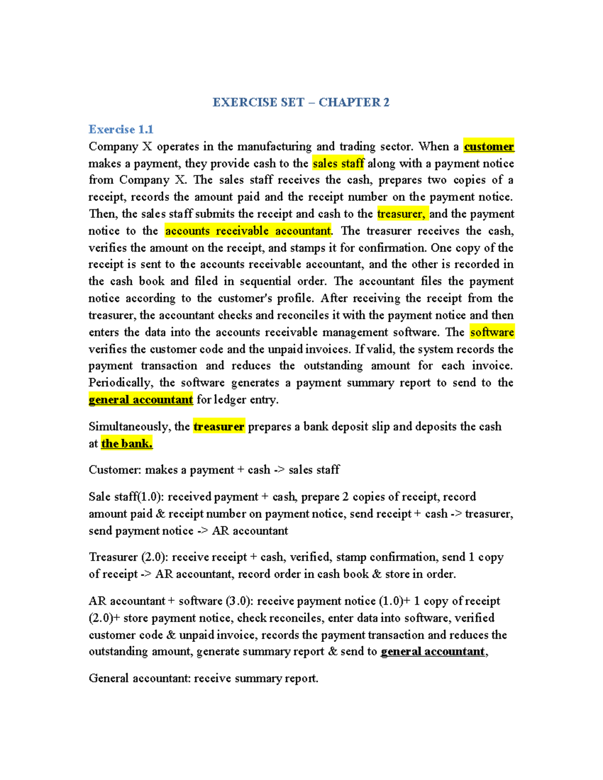 Exercise Set CH2: Data Flow & Document Flow Diagrams - Studocu