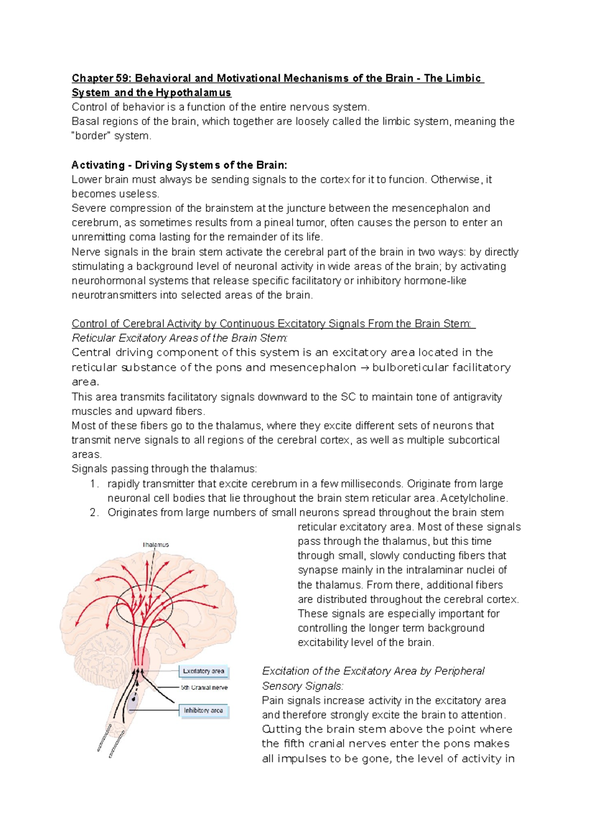 Chapter 59 Behavioral and Motivational Mechanisms of the Brain - The ...