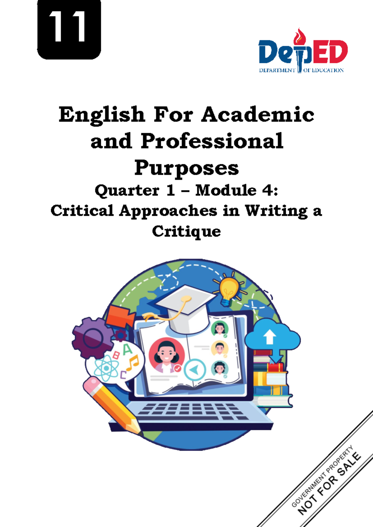 Q1 EAPP 11 Module 4: Notes on Writing Critiques - Studocu