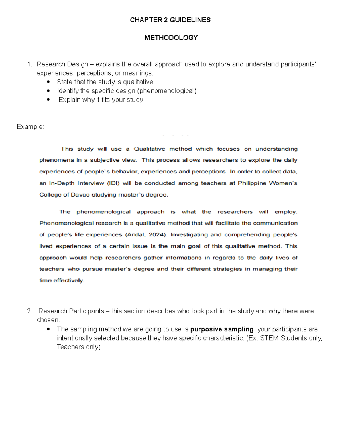 CHAPTER 2 METHODOLOGY GUIDELINES FOR QUALITATIVE RESEARCH - Studocu