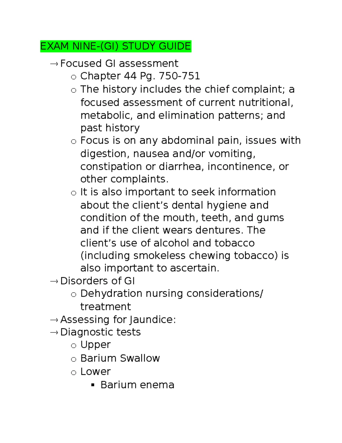 Respiratory lecture study guide - EXAM SEVEN STUDY GUIDE CHAPTER 19 ...