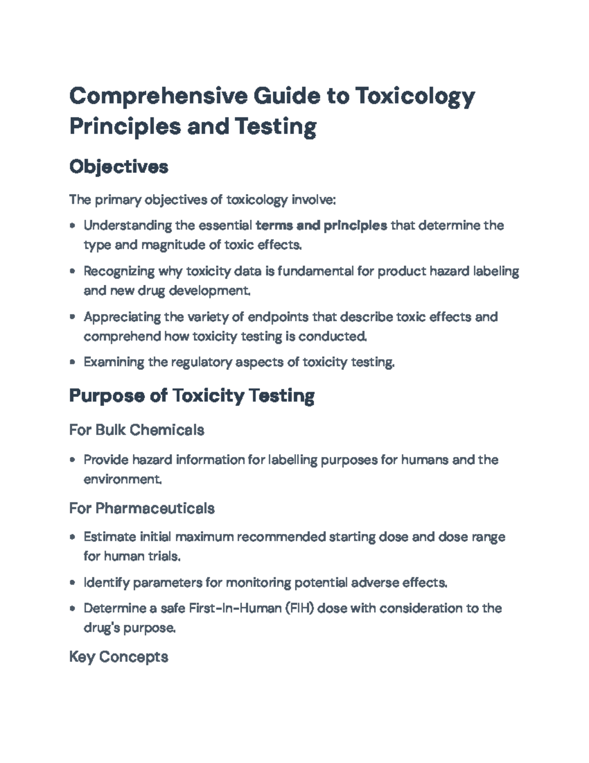 Toxicology Principles and Testing: A Comprehensive Guide ...