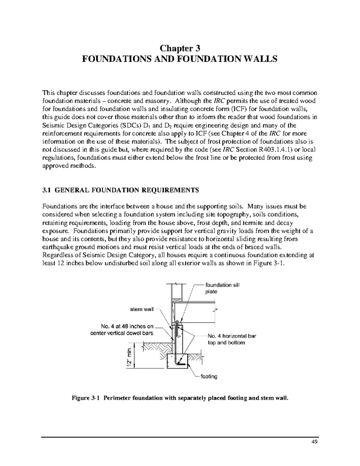 Chapter 3: Foundations and Foundation Walls (IRC Guidelines) - Studocu