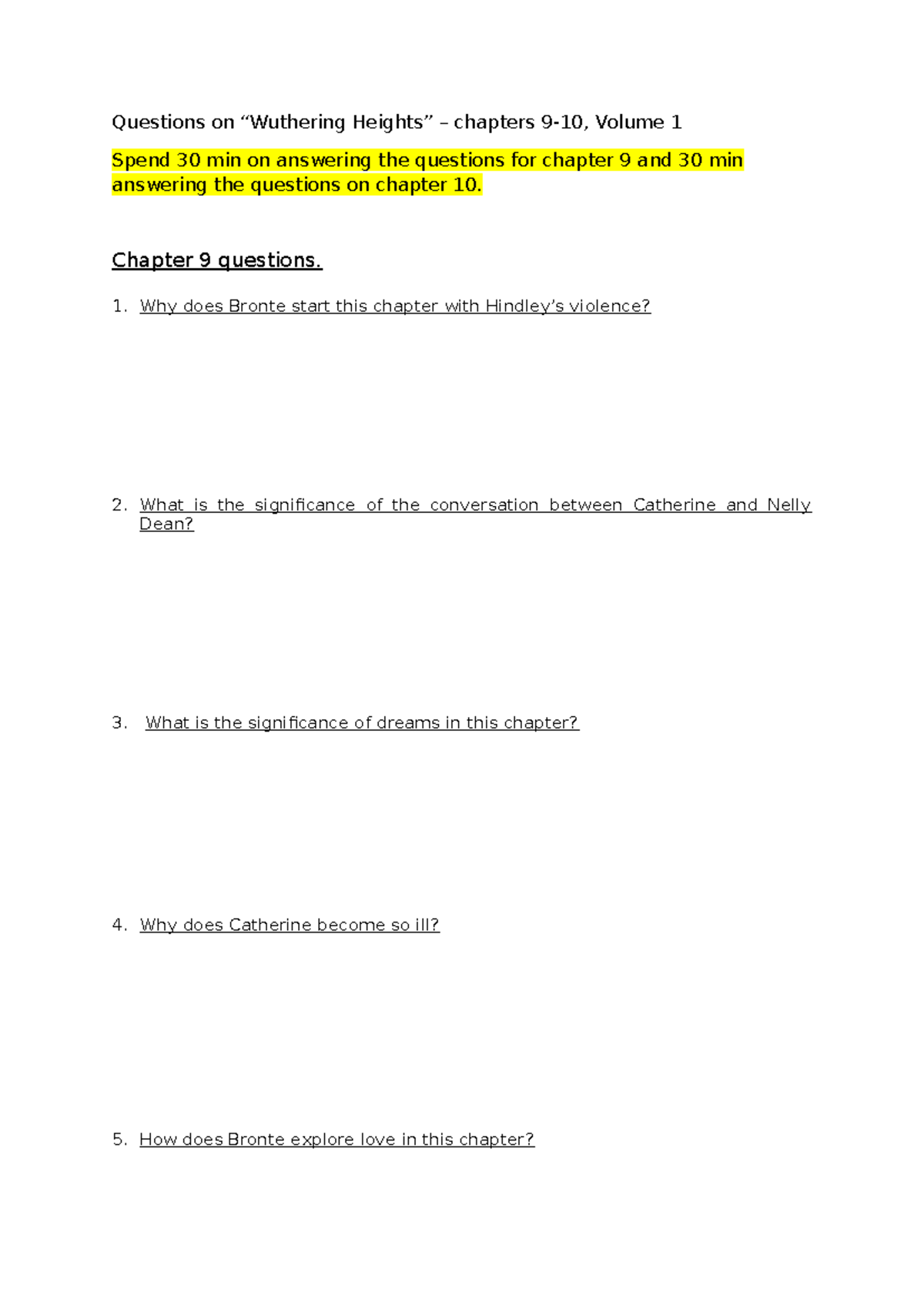 Questions on Chapters 9 & 10 - Volume 1 Analysis - Studocu