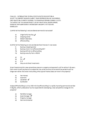 FINA 210 Topic 6 Waterfall Distribution Example - Topic 6 Capital ...