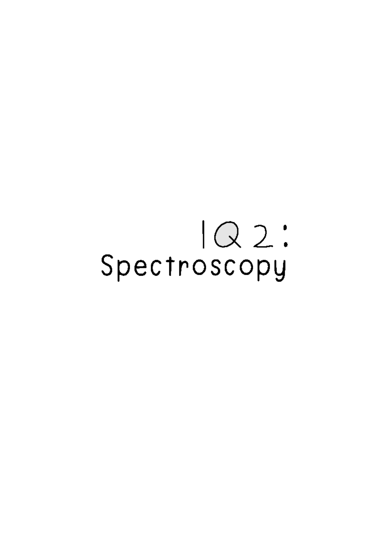IQ2 Spectroscopy - Principles and Techniques of Absorption Analysis ...