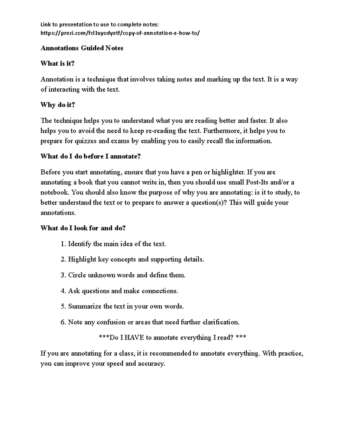 Annotations Techniques for Effective Note-Taking - Studocu