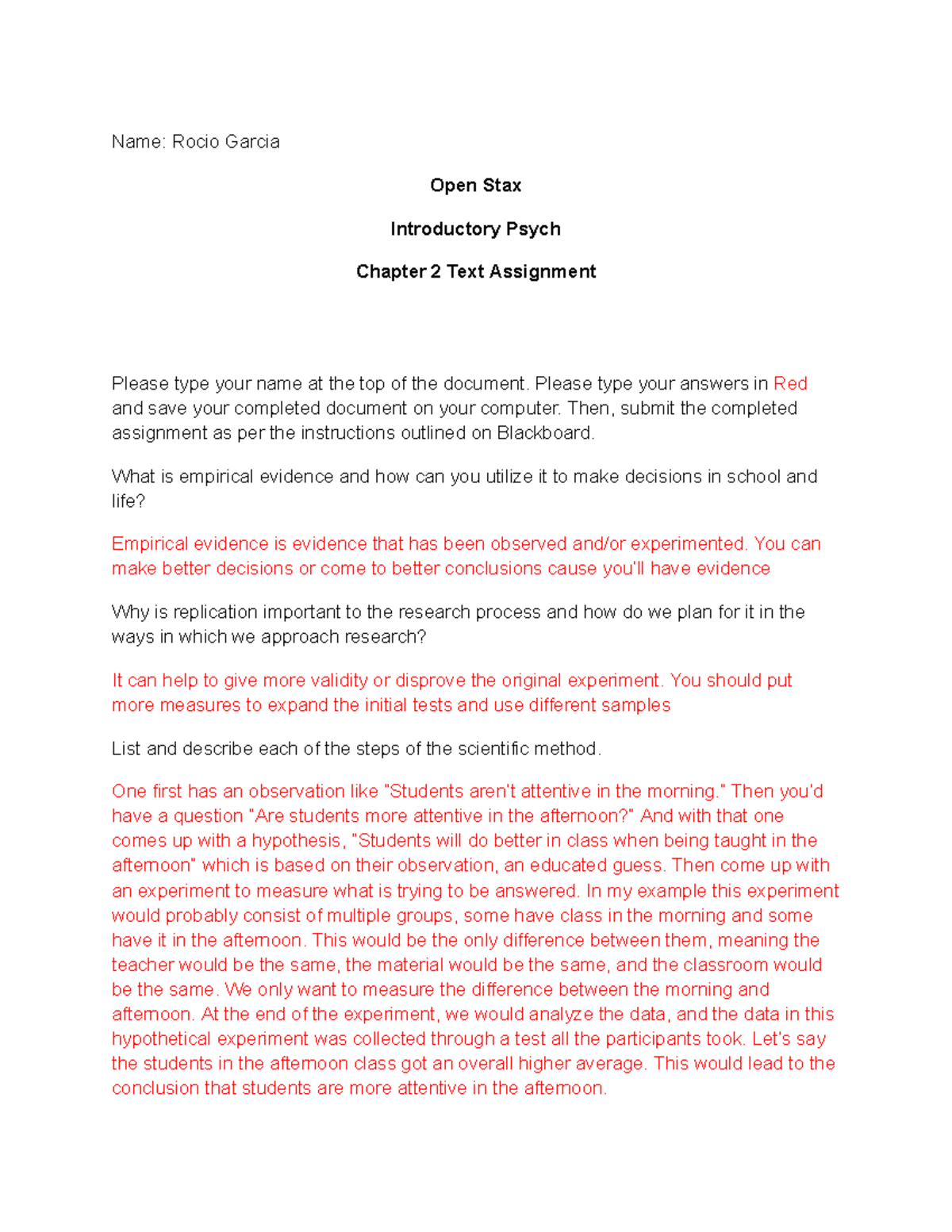 Psych ch 2 Text Assignment - Name: Rocio Garcia Open Stax Introductory ...