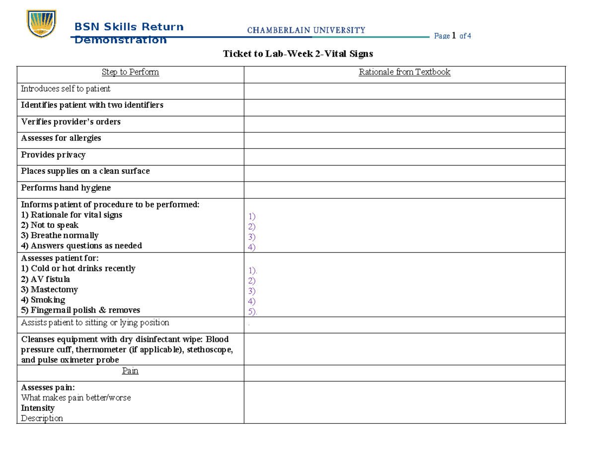 1 Ticket to Lab with Rationales-Vital Signs - Demonstration Page 1 of 4 ...