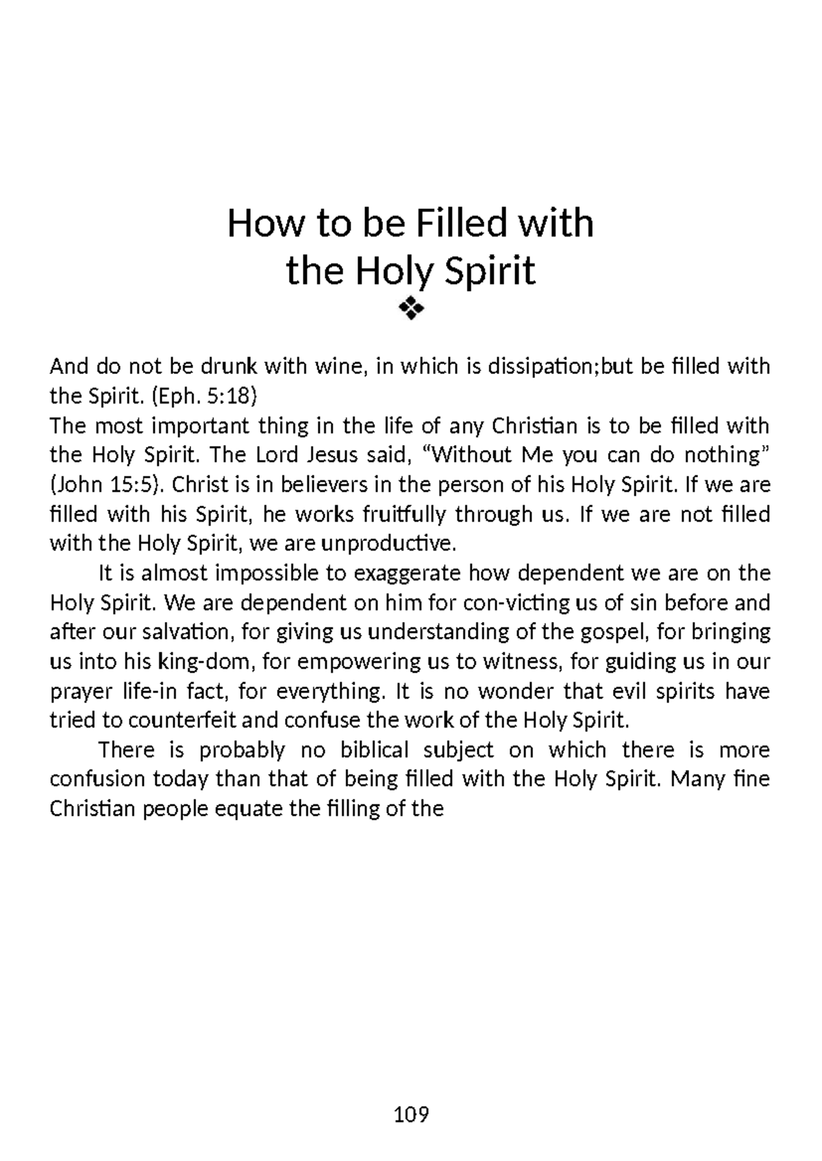 How to Be Filled with the Holy Spirit - Essential Guidance for ...