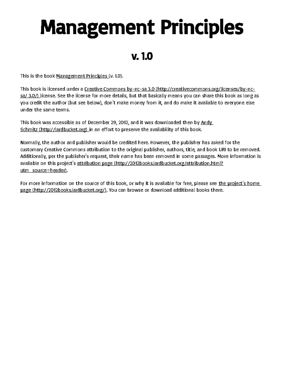 Management Principles (v. 1.0) - Comprehensive Guide to Management ...