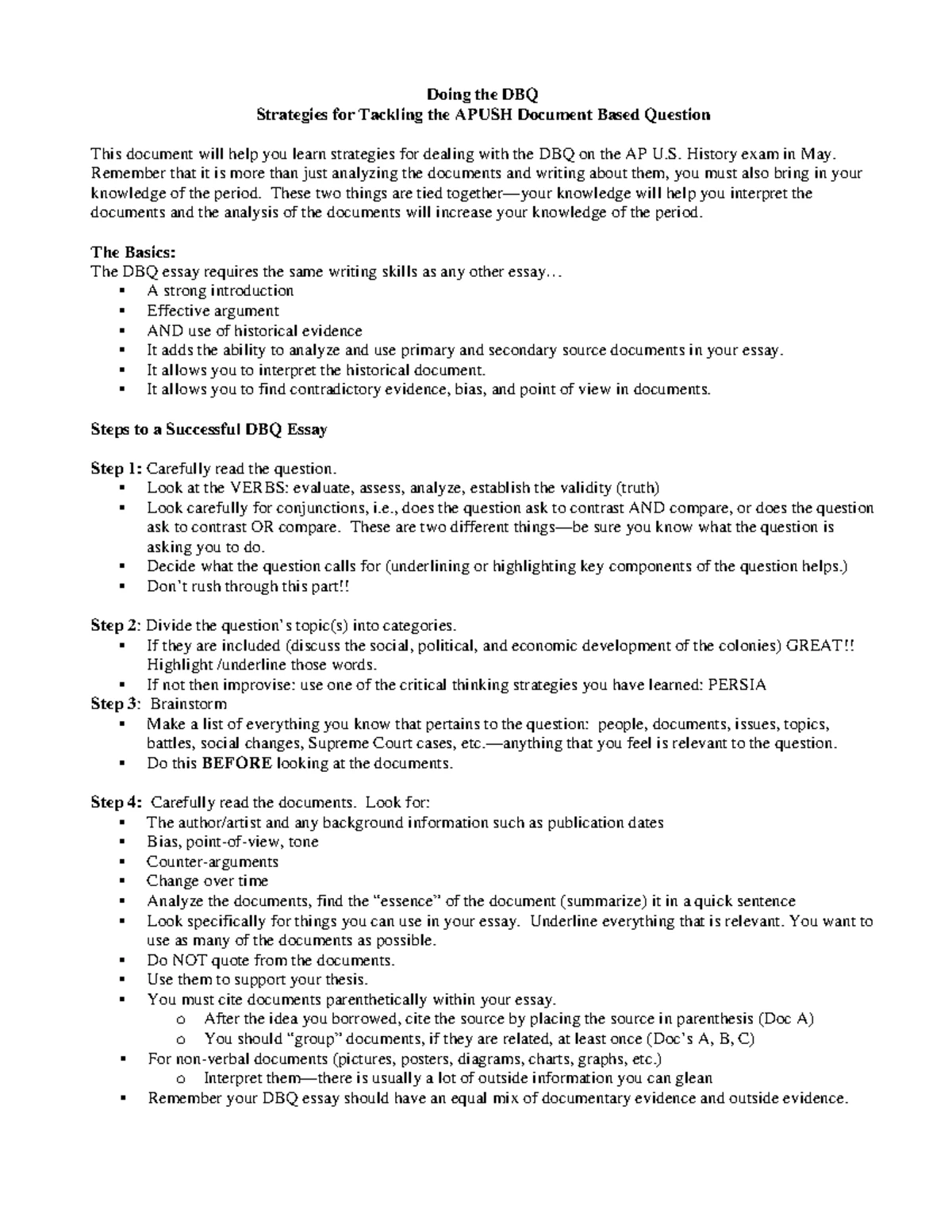AP World - DBQ Graphic Organizer for Topic 4 Analysis - Studocu