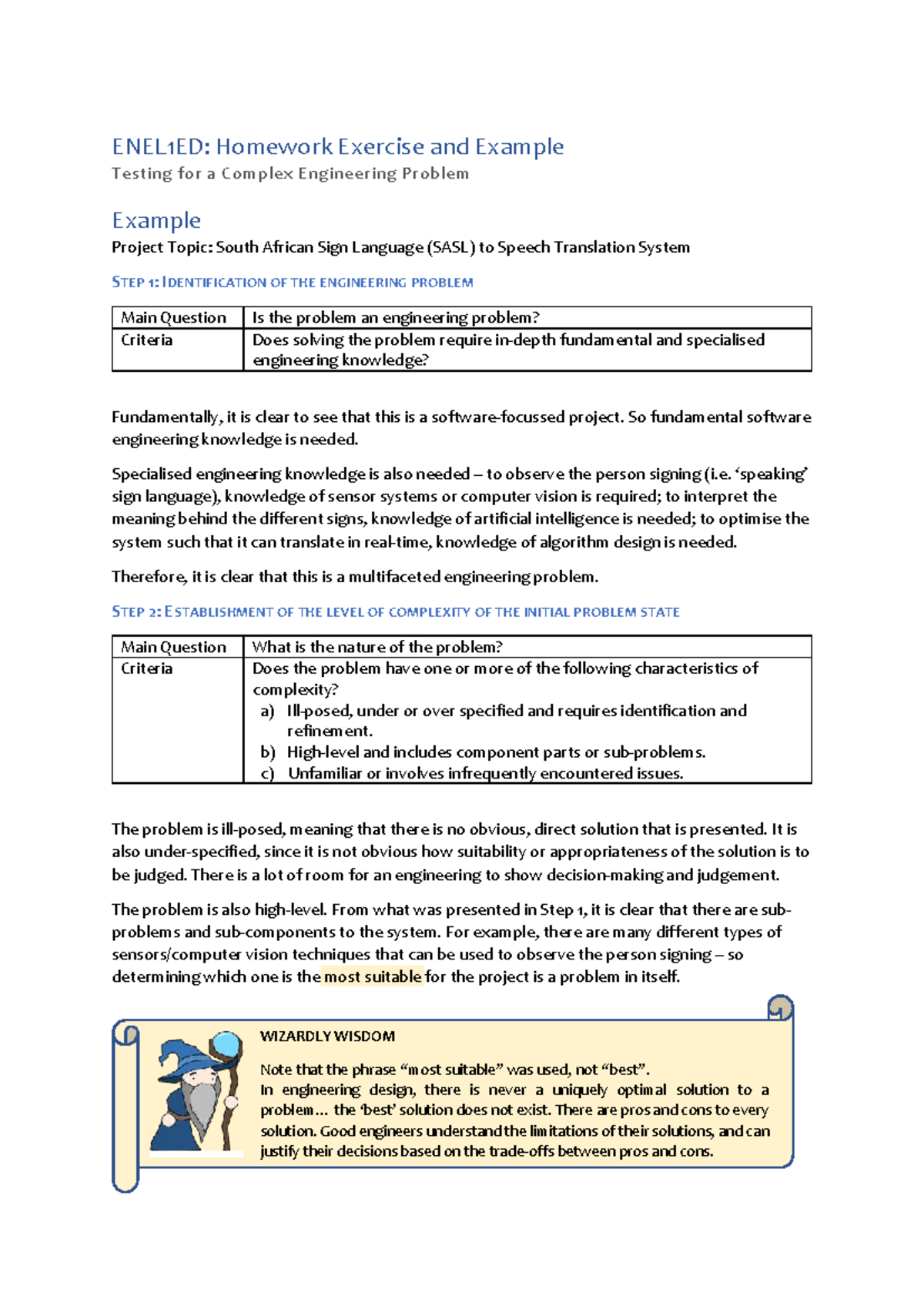ENEL1ED: Homework on Complex Engineering Problems in SASL Translation ...