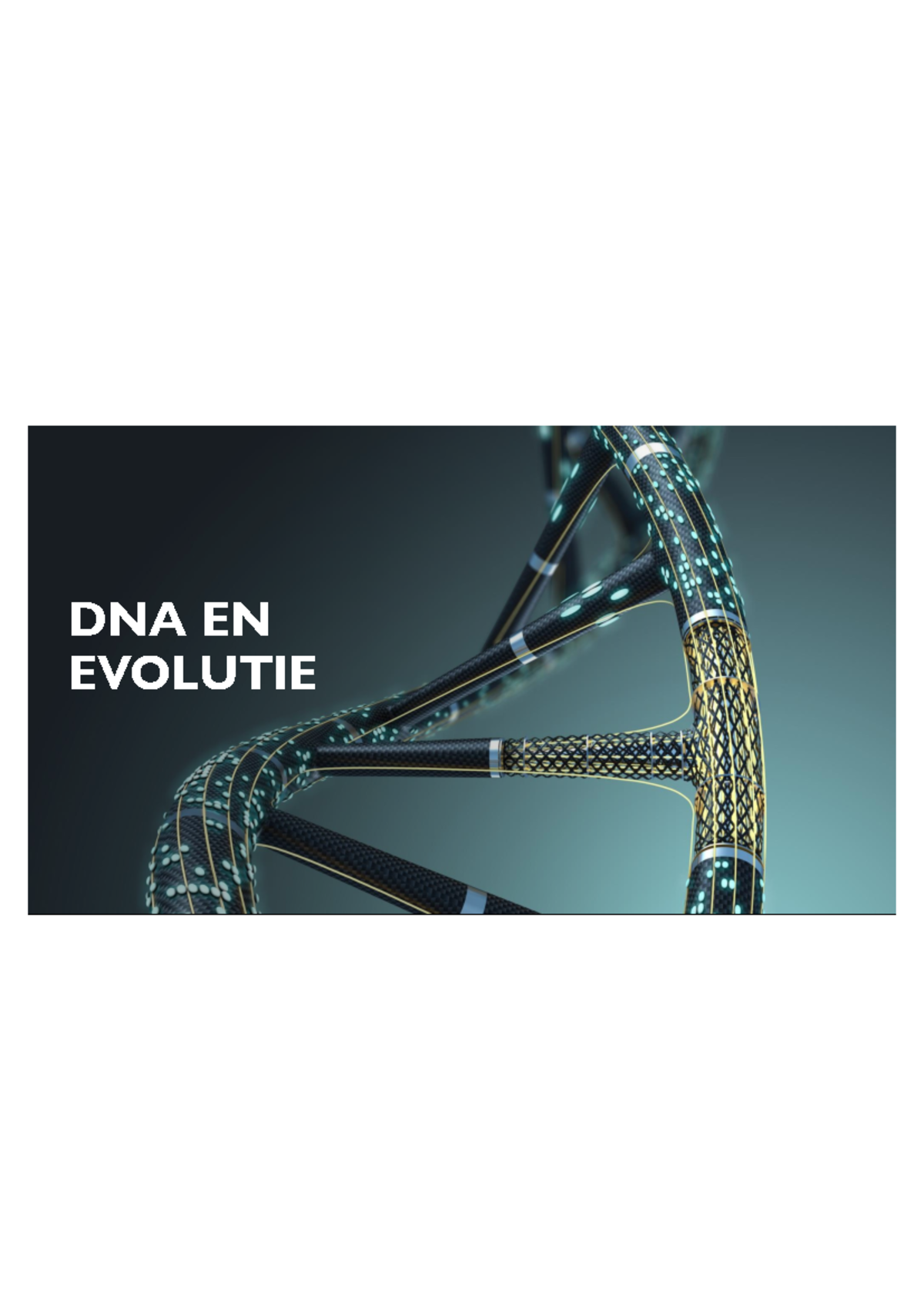 ANW DNA en Evolutie Lesmateriaal: Slide Deck voor Studie en Toepassing ...