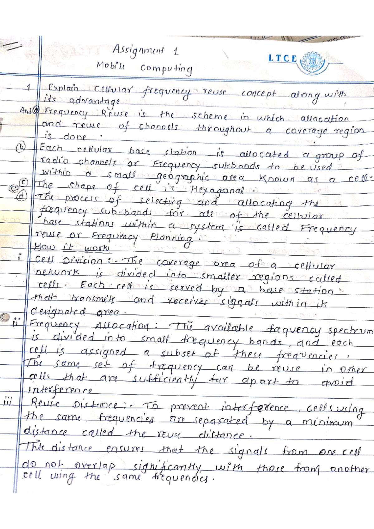 Mc assignment 1 - Assignment 1 LTCE Mobile computing 1 its advantage ...