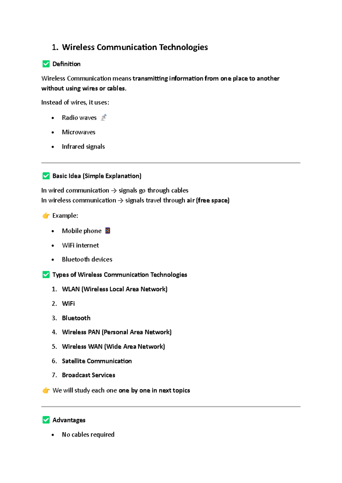 CT UNIT-2 - Comprehensive Notes on Wireless Communication Technologies ...