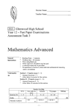 Mathematical Methods - Grade: 12 - South Australian Certificate of ...